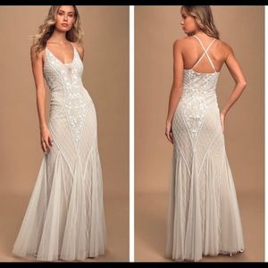 Lulus this I promise you beaded dress